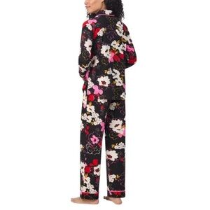 Room Service Floral Black Pajamas- Size Medium